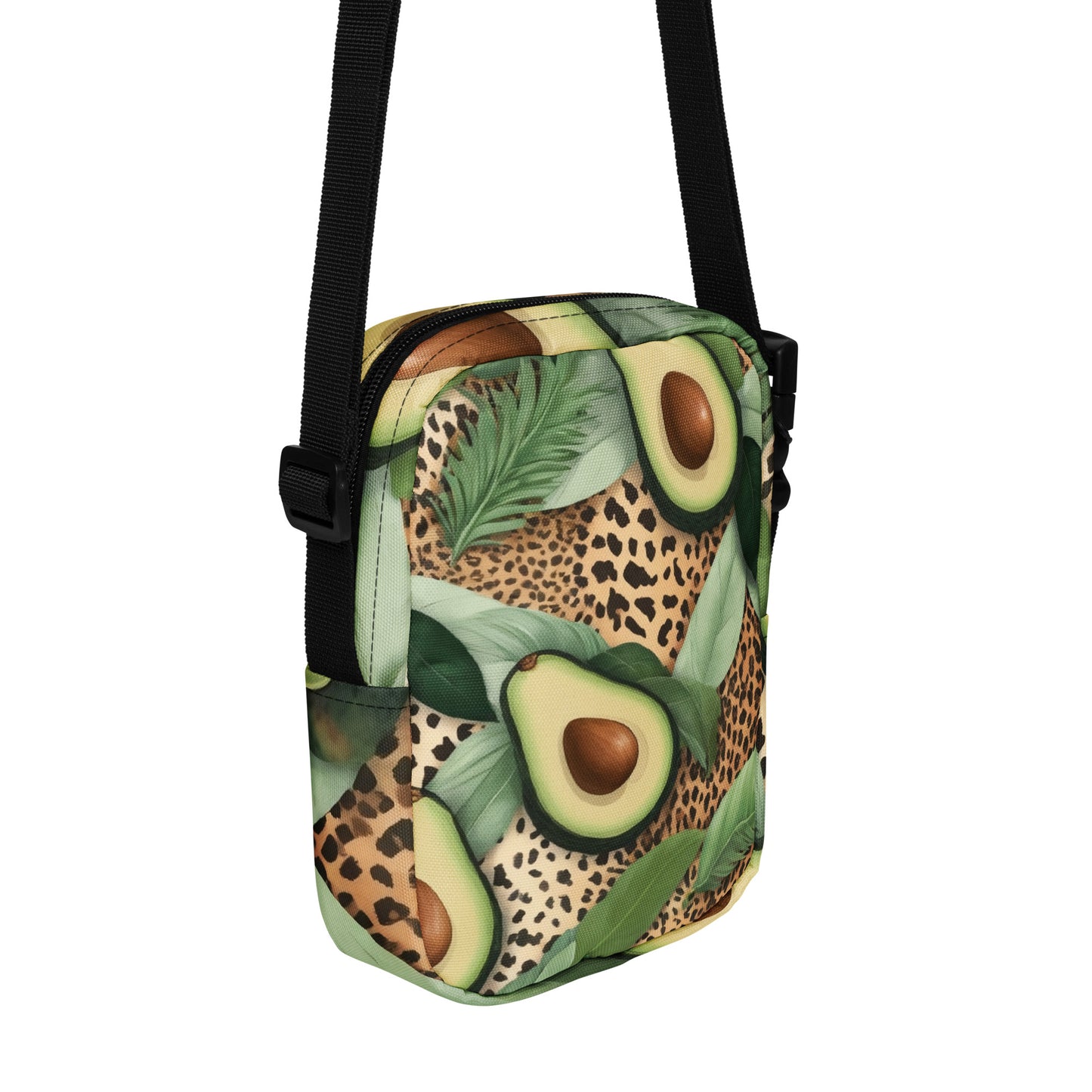 Jungle Avocado- Utility crossbody bag