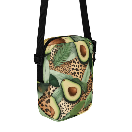 Jungle Avocado- Utility crossbody bag