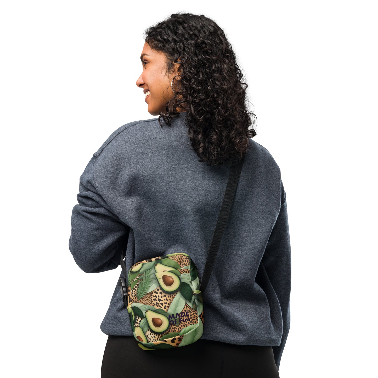 Jungle Avocado- Utility crossbody bag