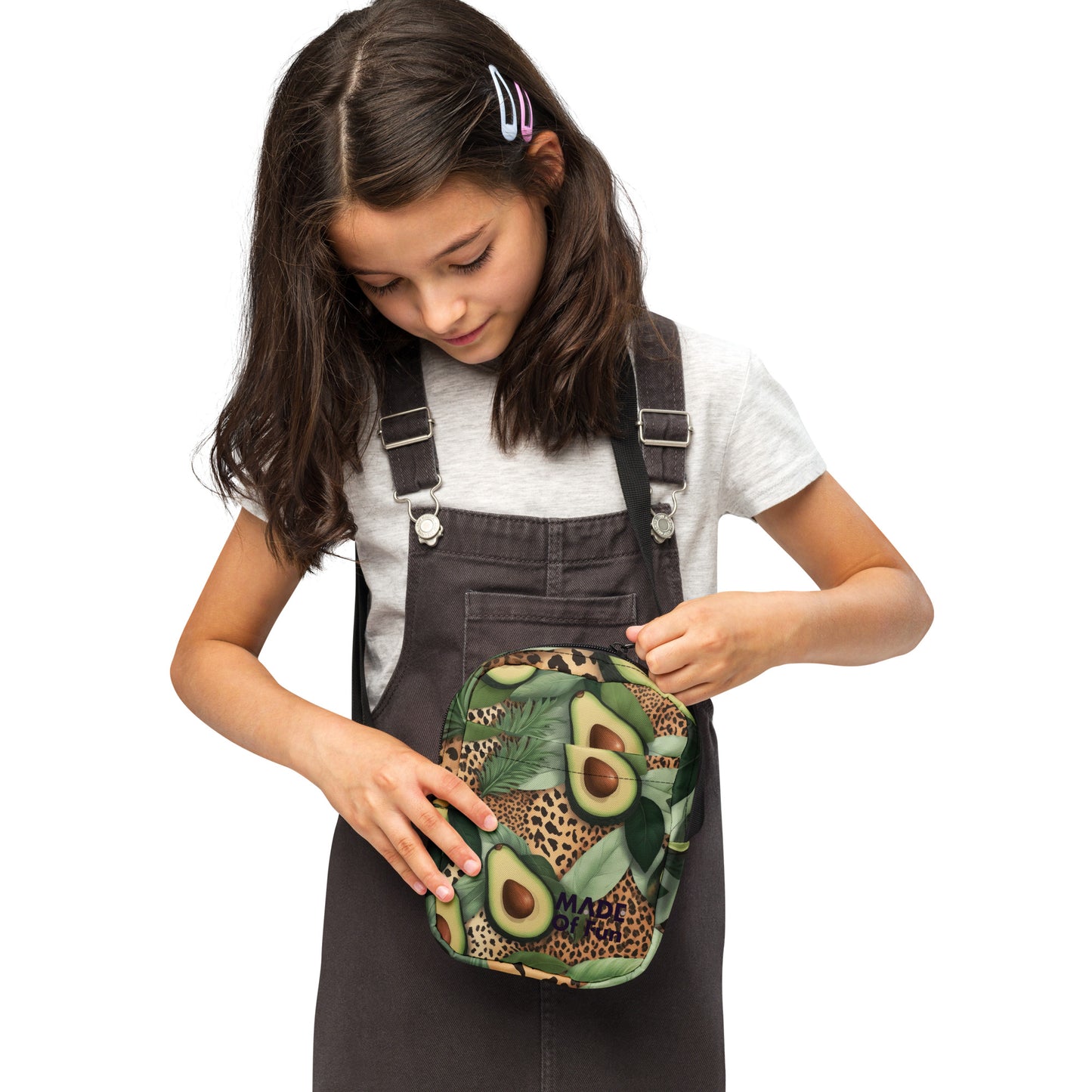 Jungle Avocado- Utility crossbody bag