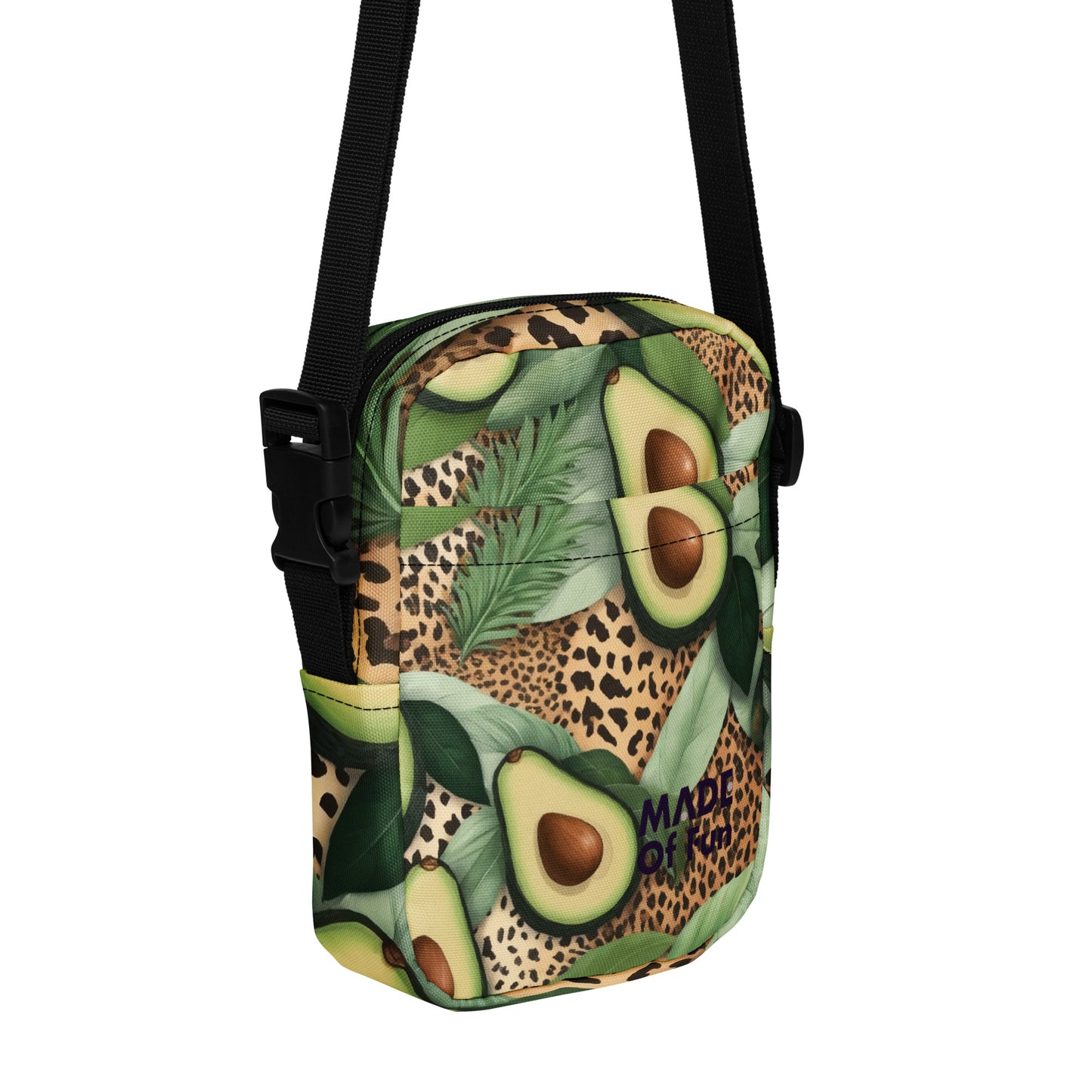 Jungle Avocado- Utility crossbody bag