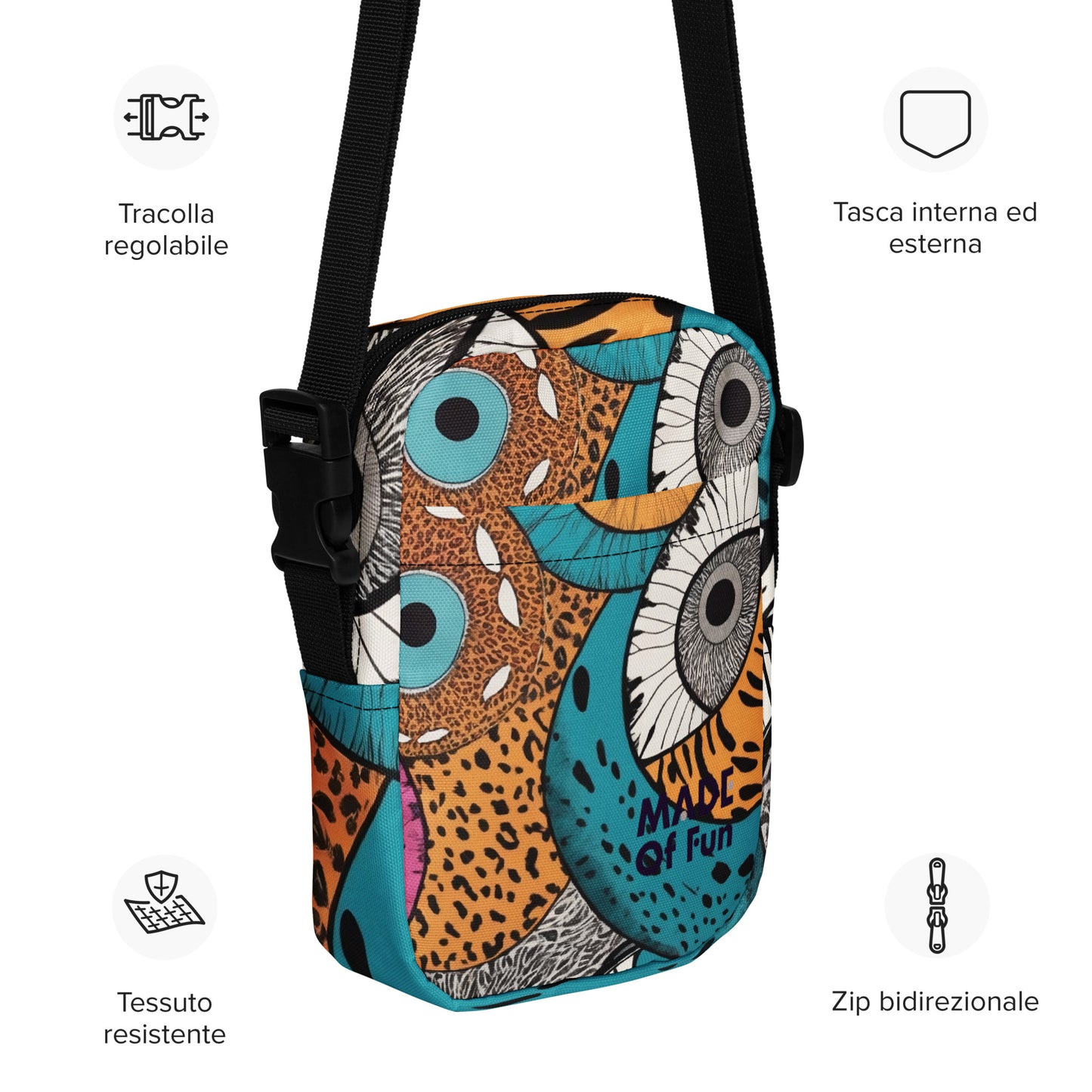 Jungle Eye - Utility crossbody bag