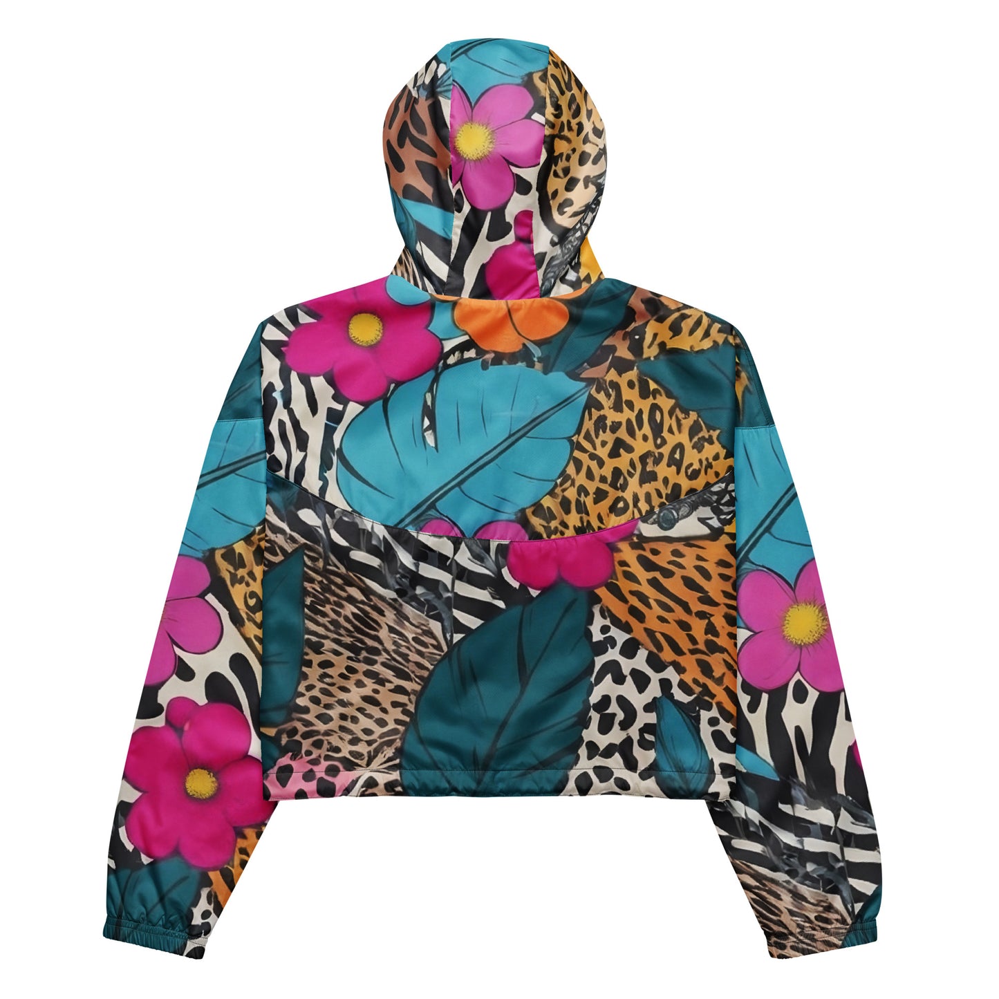 Jungle Garden - Women’s cropped windbreaker