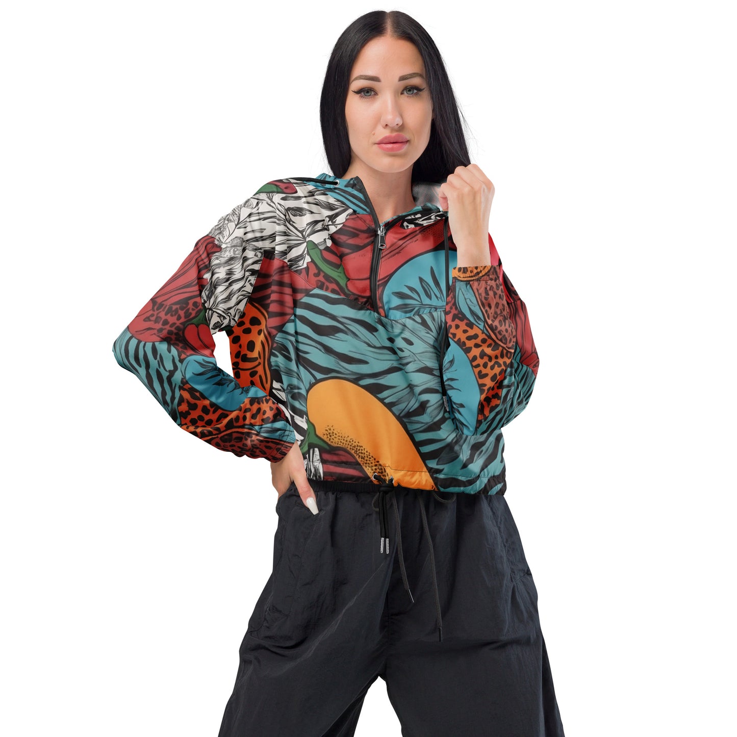 Jungle Chilli - Women’s cropped windbreaker