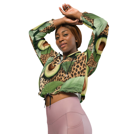 Jungle Avocado - Women’s cropped windbreaker