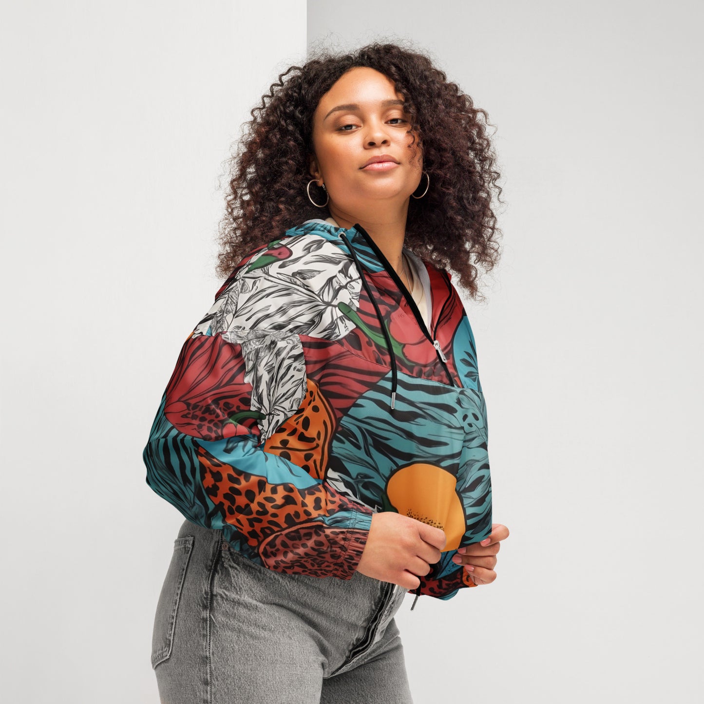 Jungle Chilli - Women’s cropped windbreaker