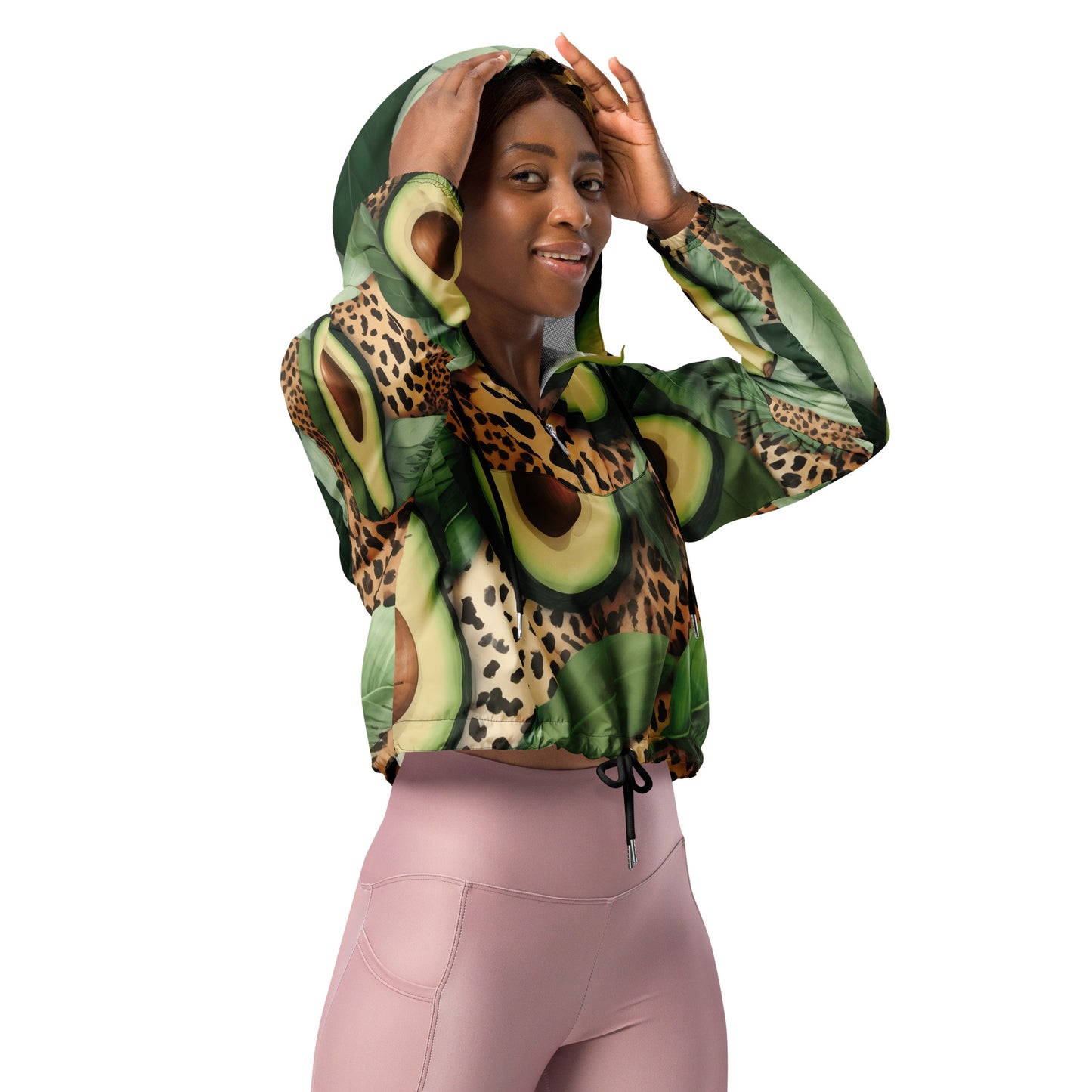 Jungle Avocado - Women’s cropped windbreaker