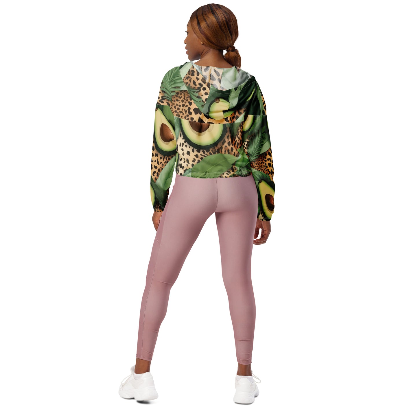 Jungle Avocado - Women’s cropped windbreaker