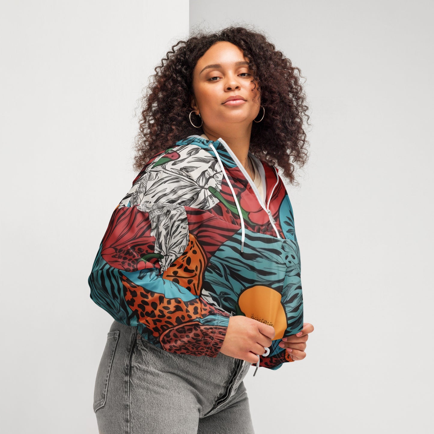 Jungle Chilli - Women’s cropped windbreaker