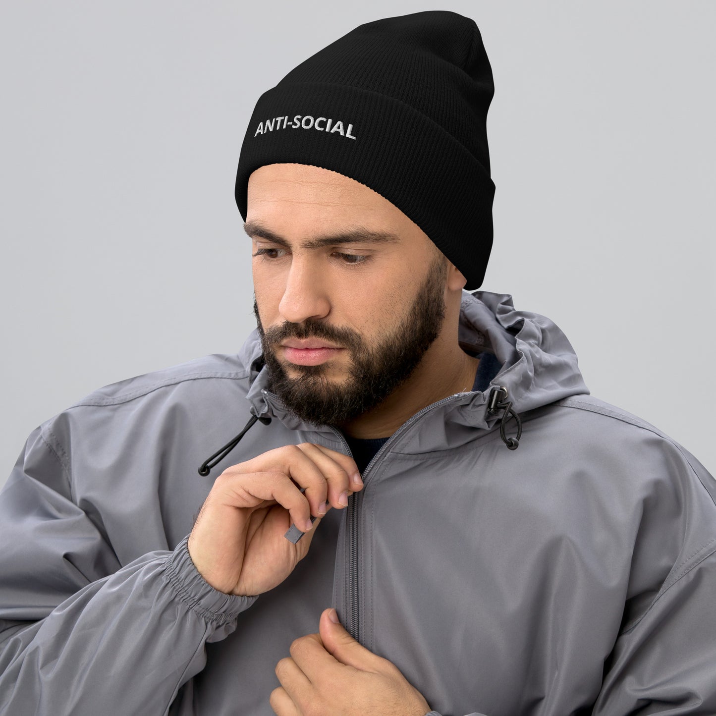 ANTI-SOCIAL Cuffed Beanie