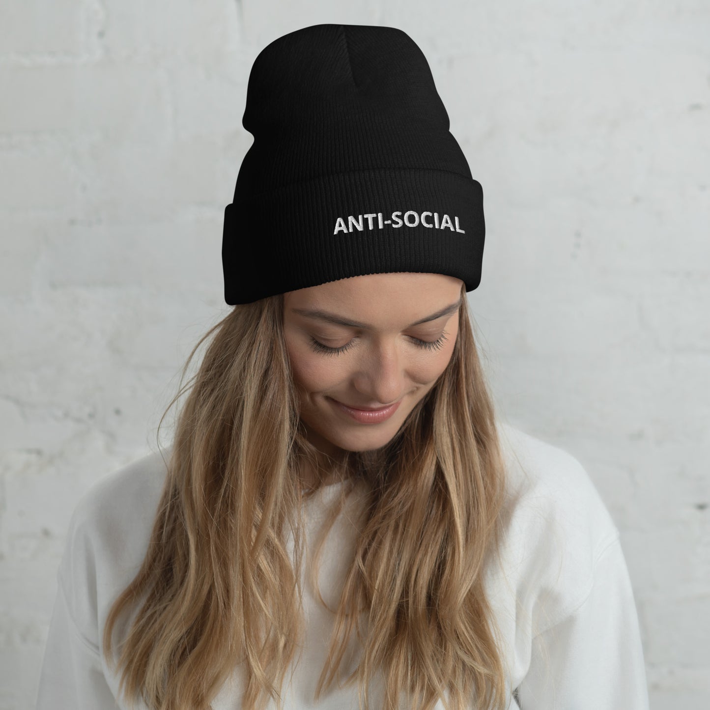 ANTI-SOCIAL Cuffed Beanie