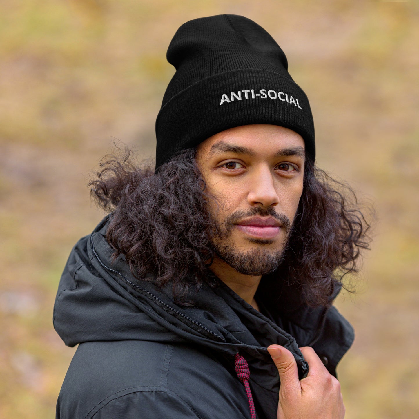 ANTI-SOCIAL Cuffed Beanie