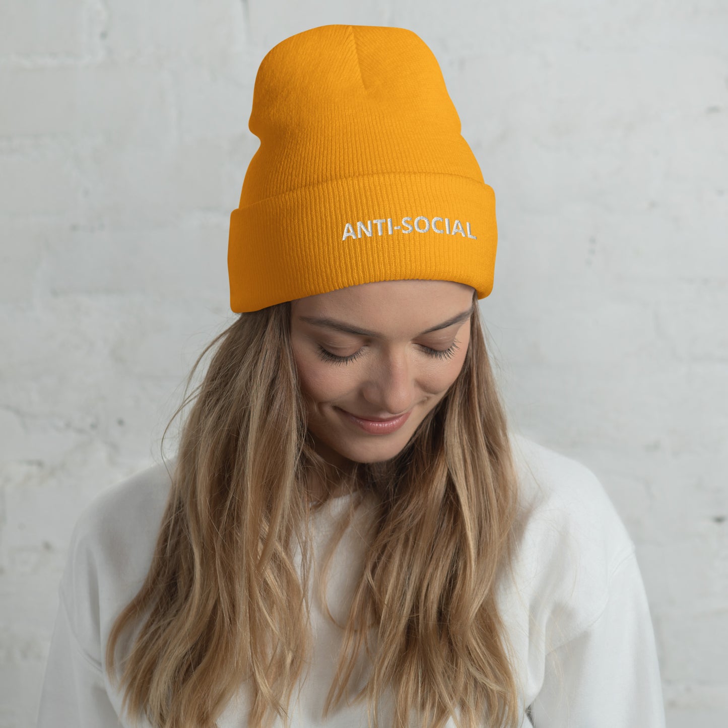 ANTI-SOCIAL Cuffed Beanie