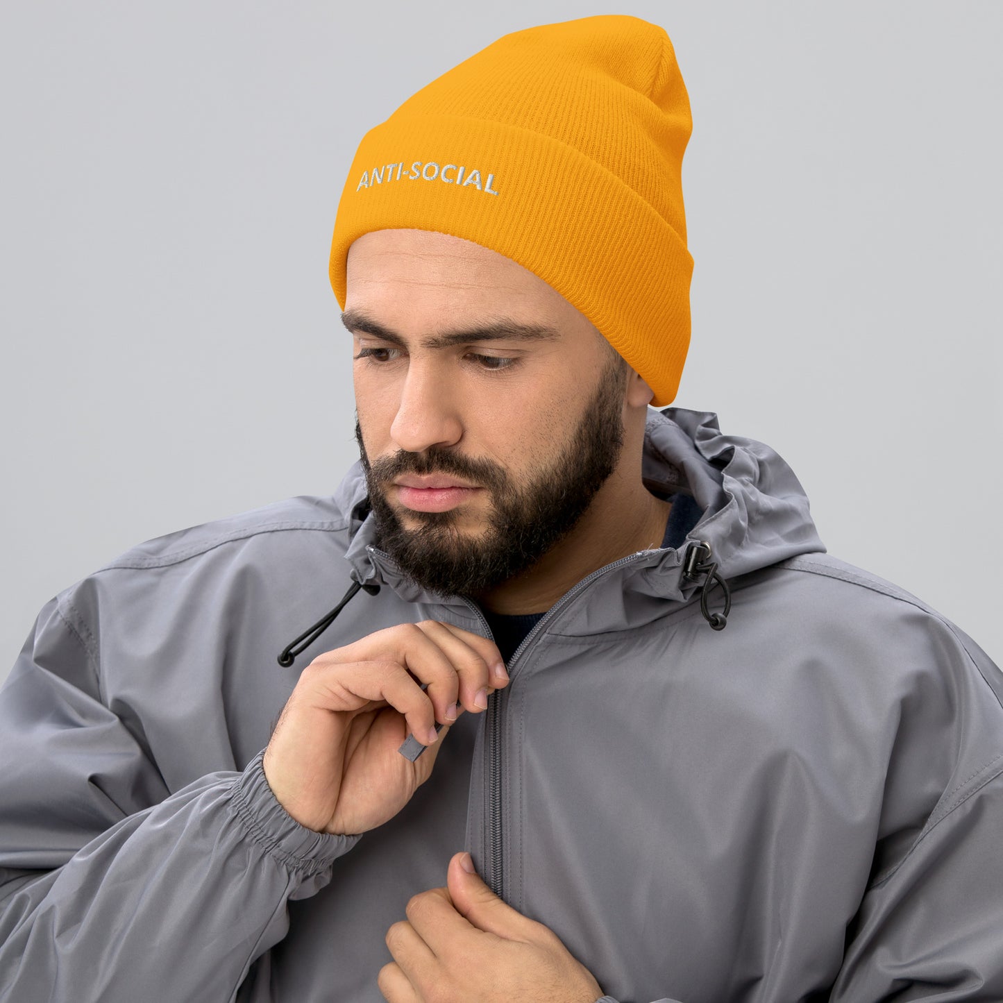 ANTI-SOCIAL Cuffed Beanie