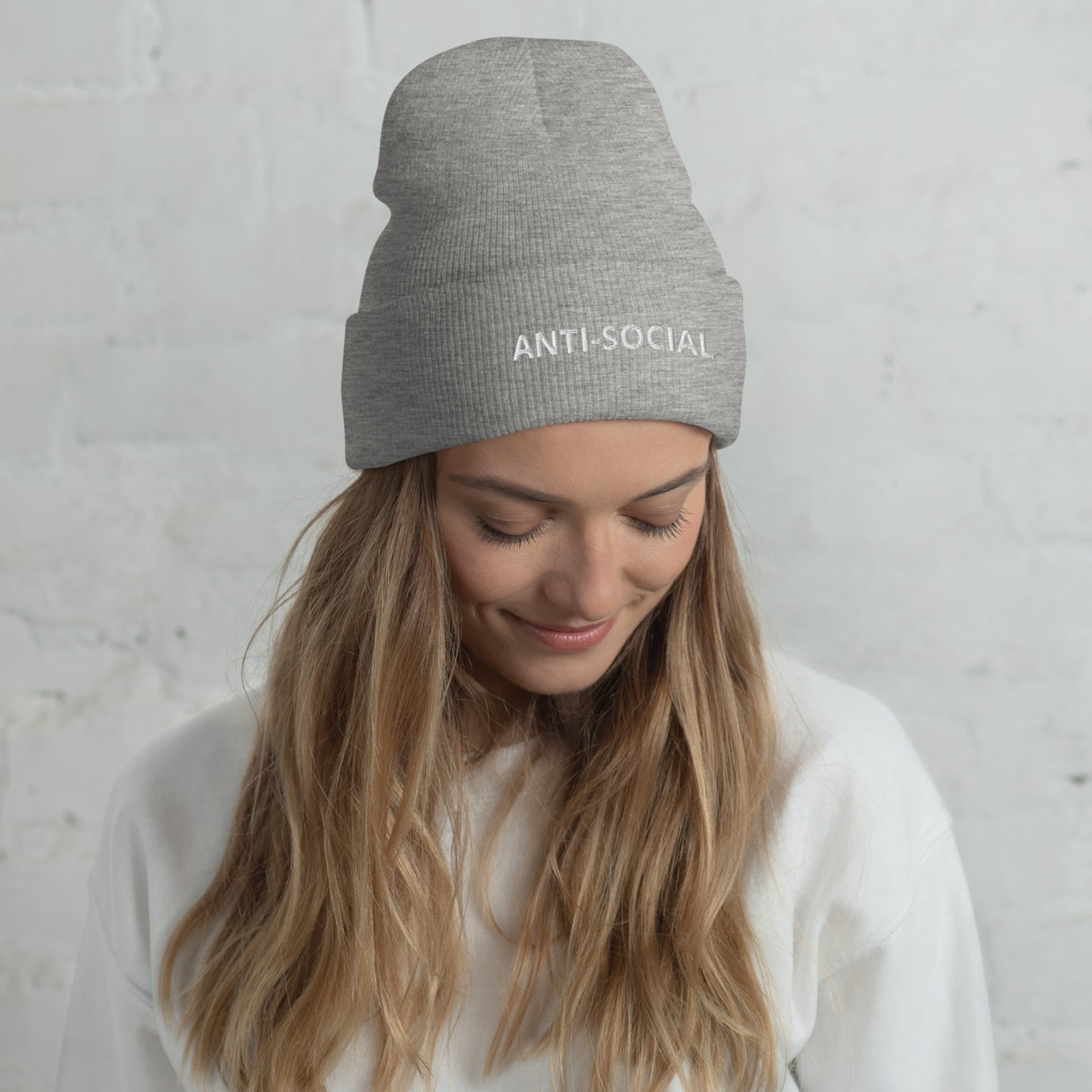 ANTI-SOCIAL Cuffed Beanie