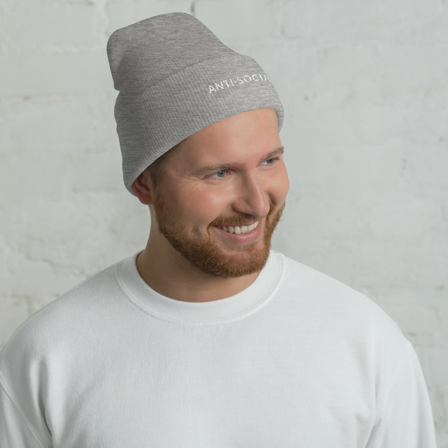 ANTI-SOCIAL Cuffed Beanie