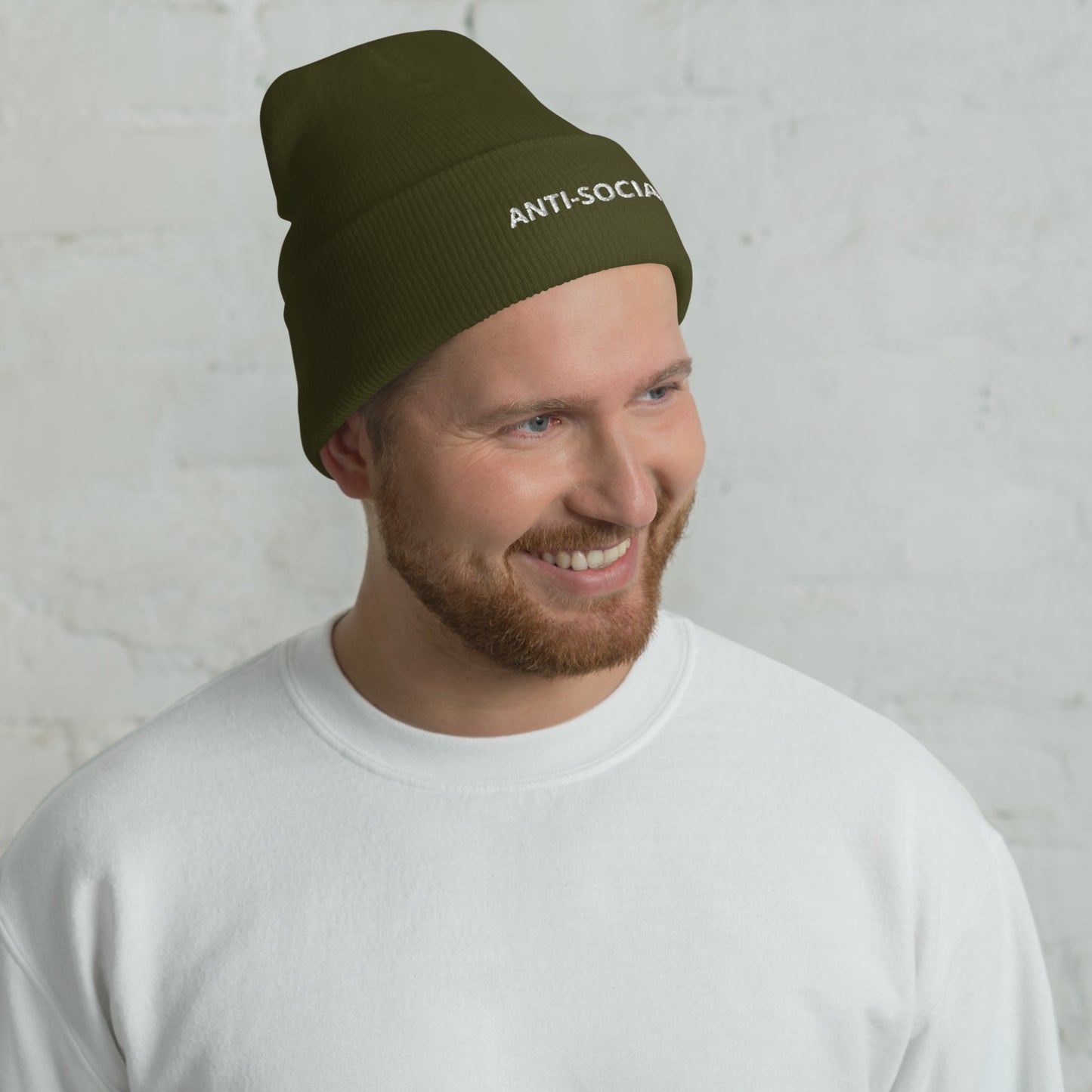 ANTI-SOCIAL Cuffed Beanie