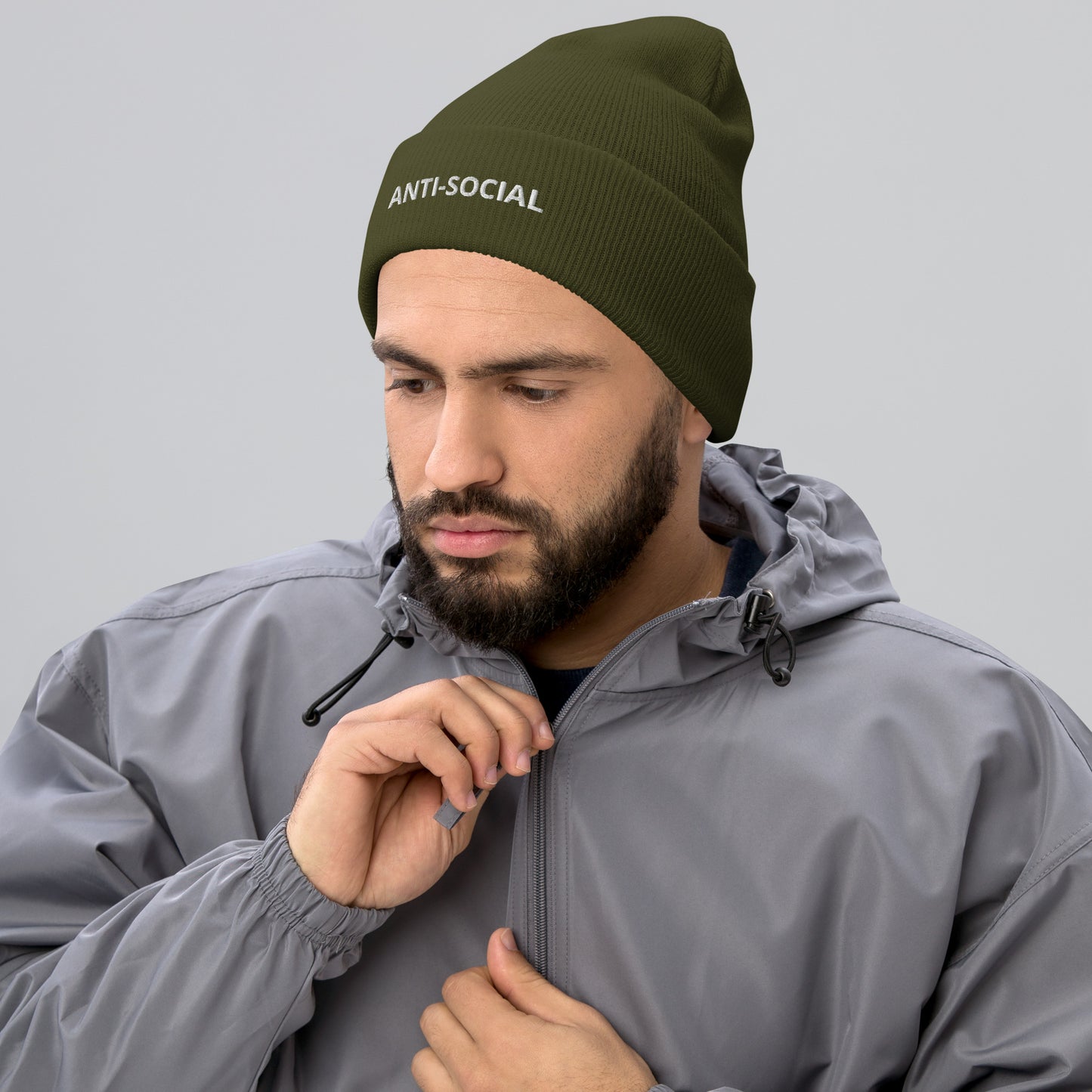 ANTI-SOCIAL Cuffed Beanie