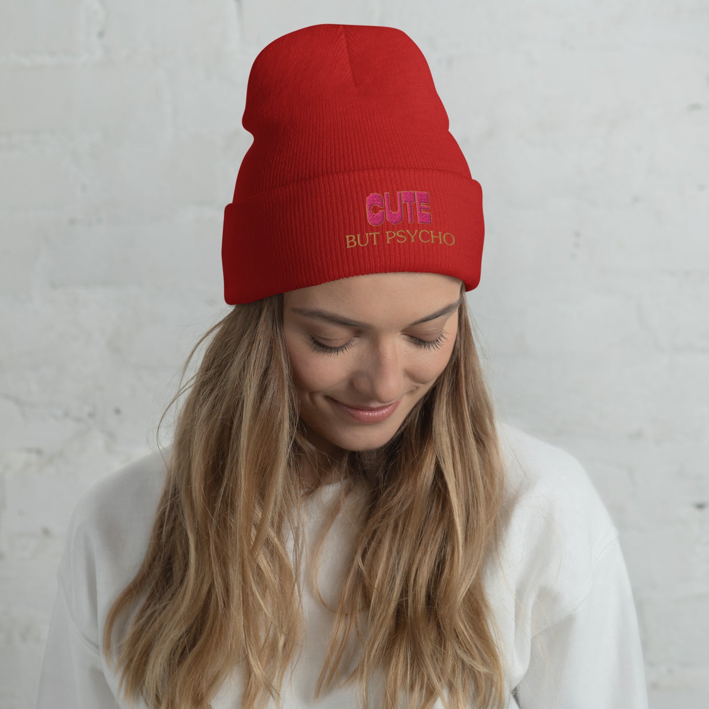 Cute But Psycho - Cuffed Beanie