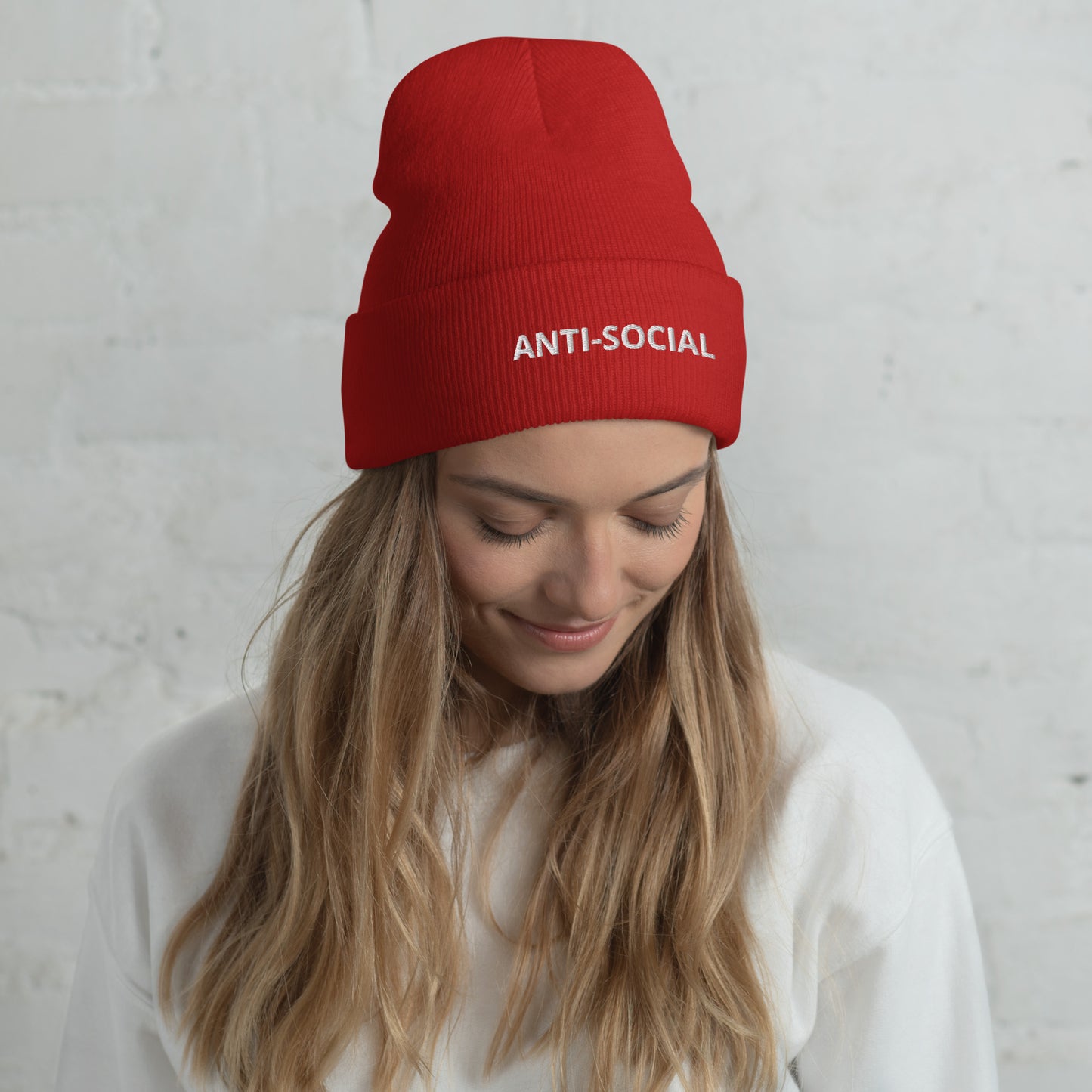 ANTI-SOCIAL Cuffed Beanie