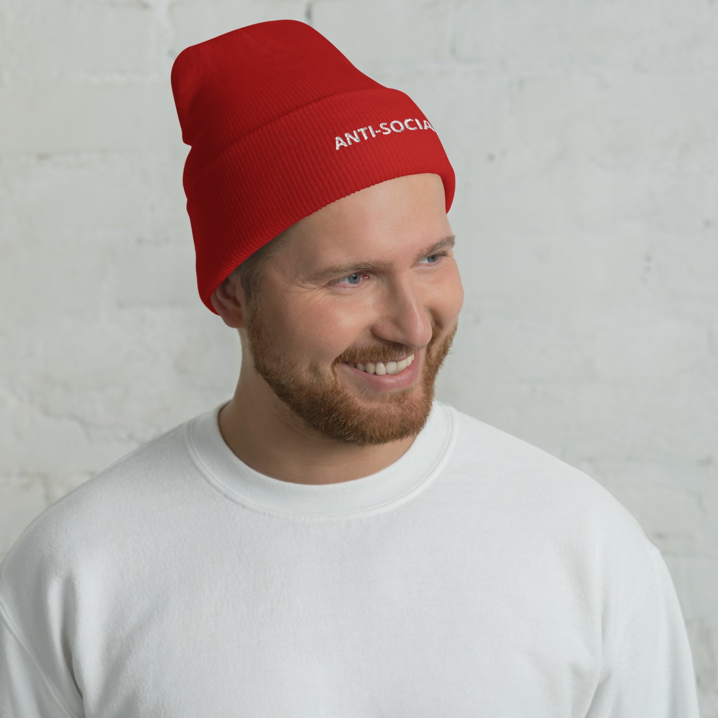 ANTI-SOCIAL Cuffed Beanie