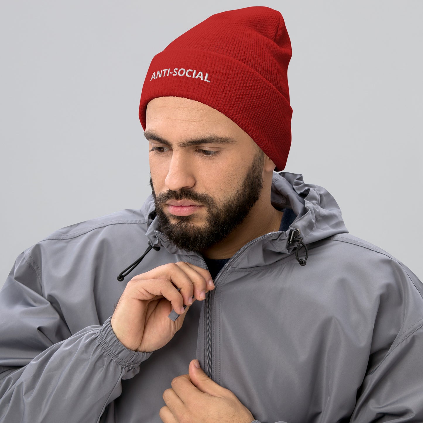 ANTI-SOCIAL Cuffed Beanie