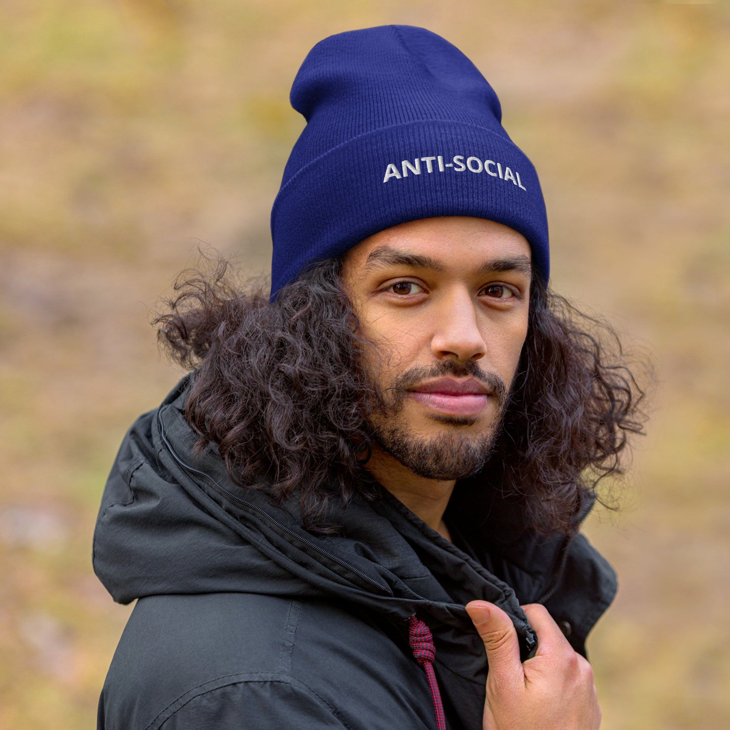 ANTI-SOCIAL Cuffed Beanie