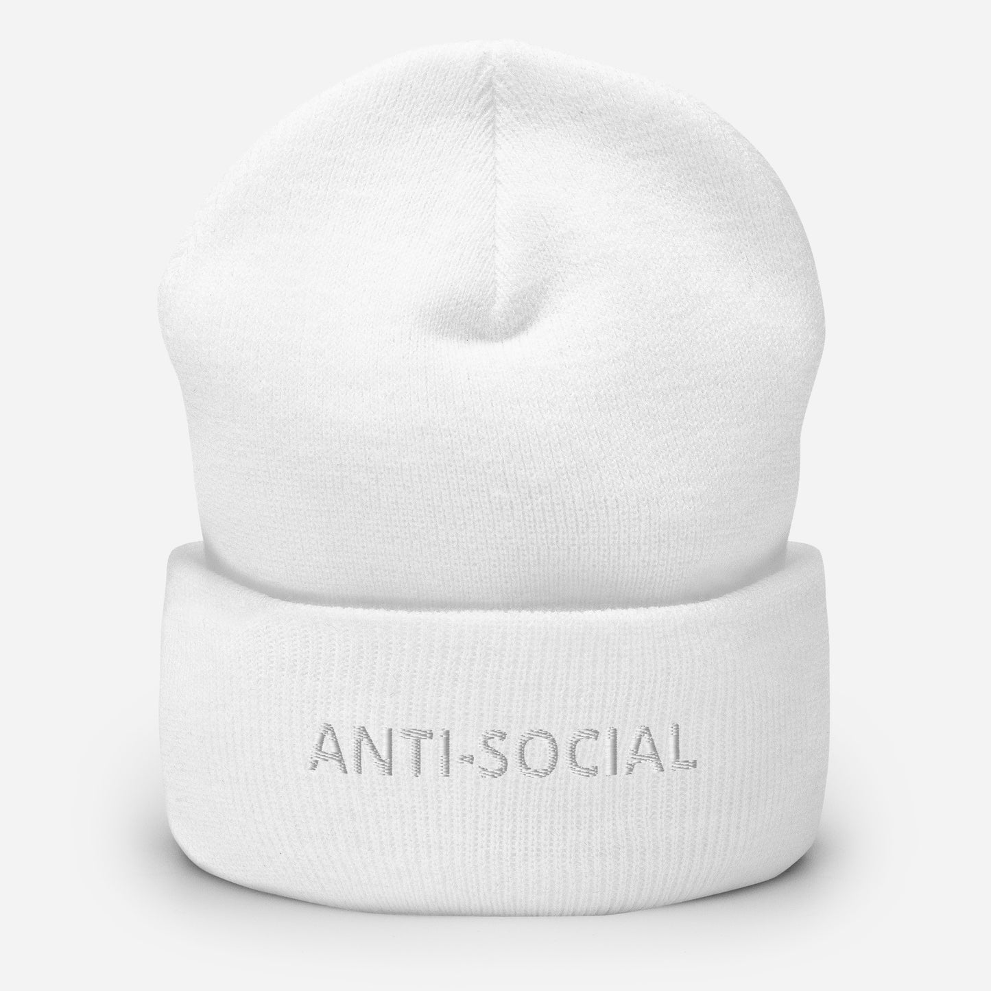 ANTI-SOCIAL Cuffed Beanie