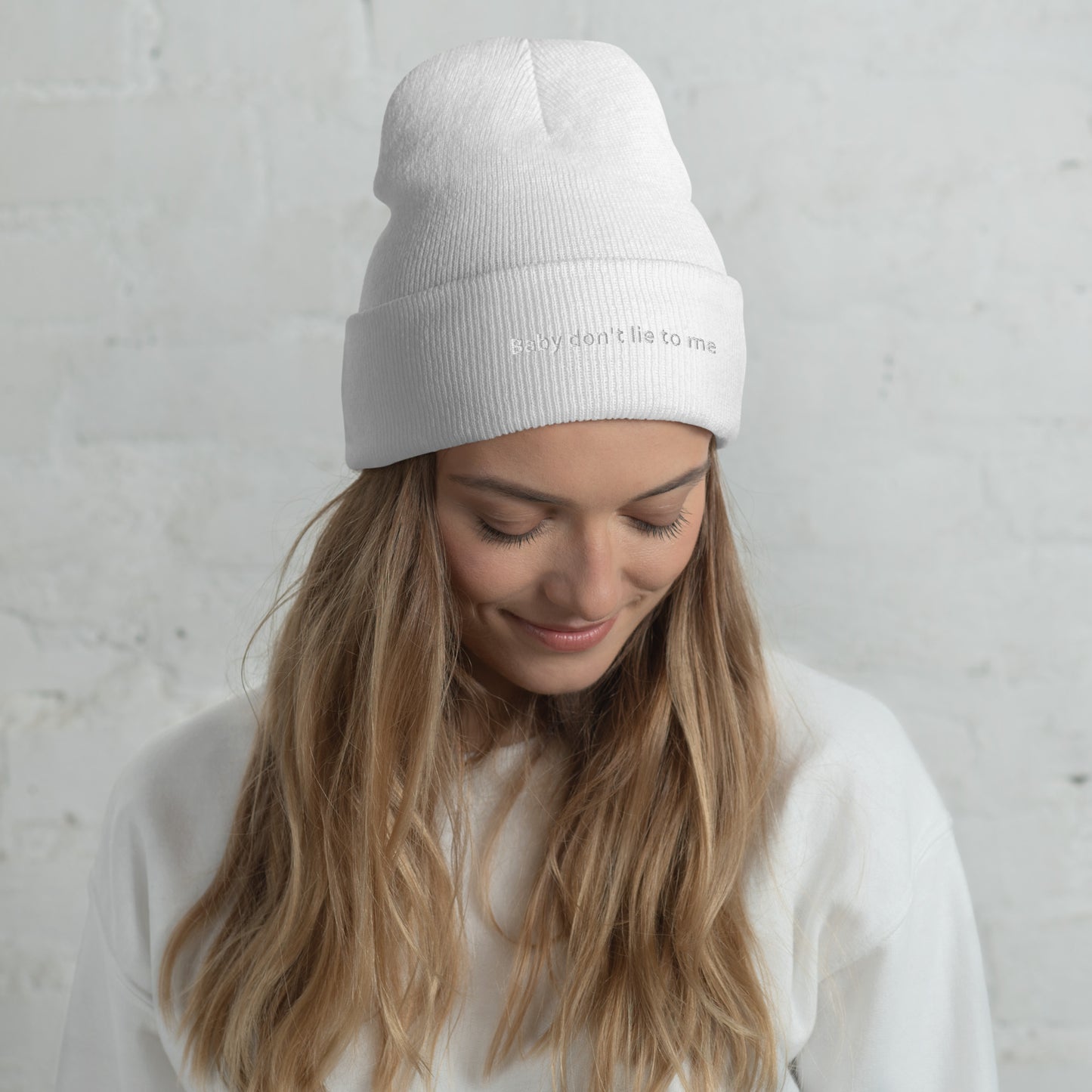 Baby don't lie to me - Cuffed Beanie