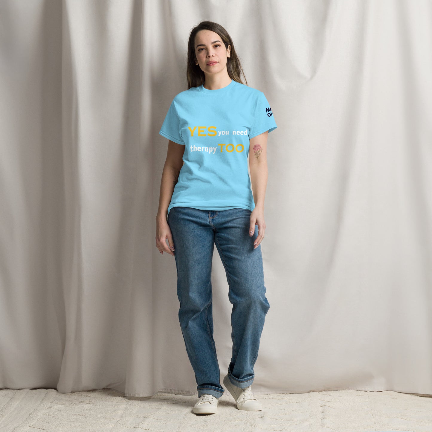 Yes you need therapy TOO - Unisex Crewneck T-shirt