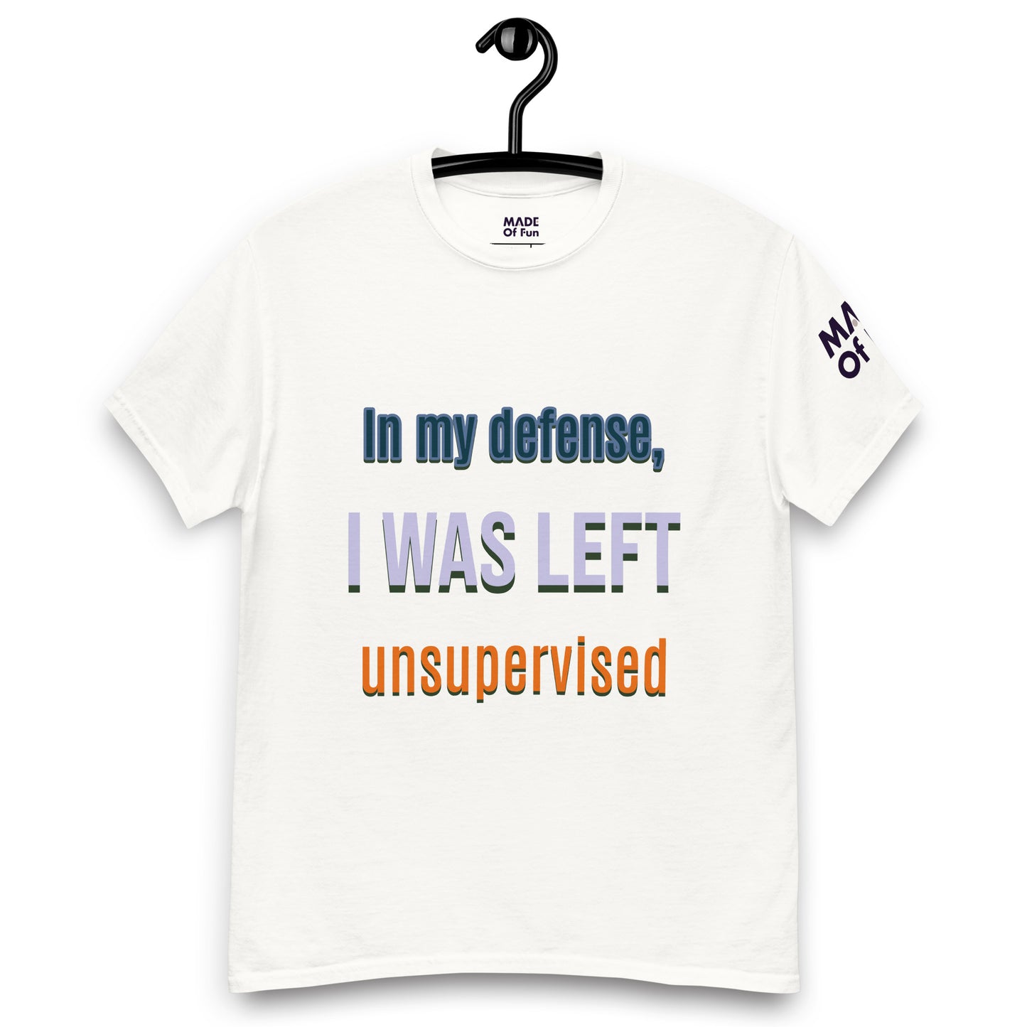 In my defense - Unisex Crewneck T-shirt