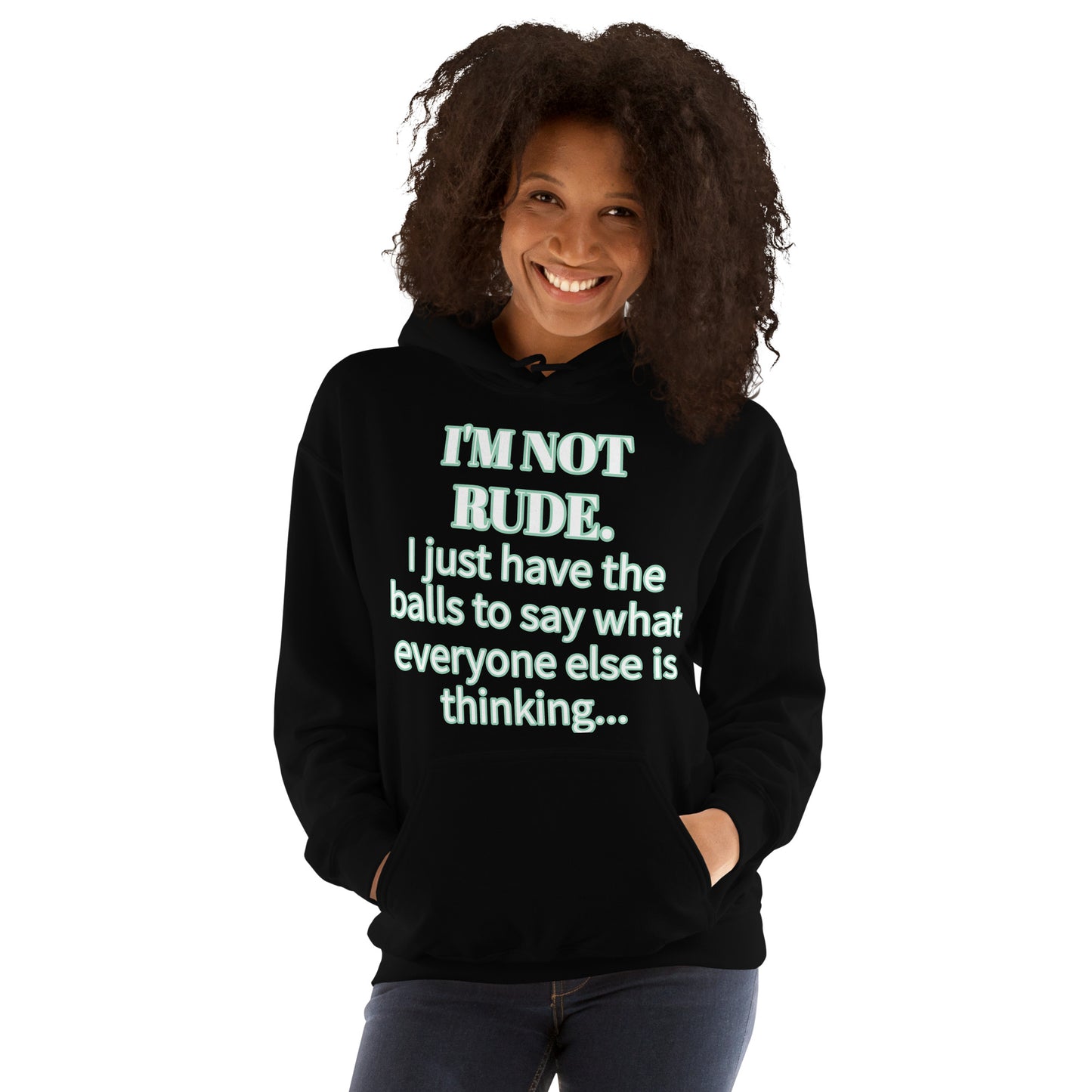 I'M NOT RUDE - Classic Unisex Pullover Hoodie