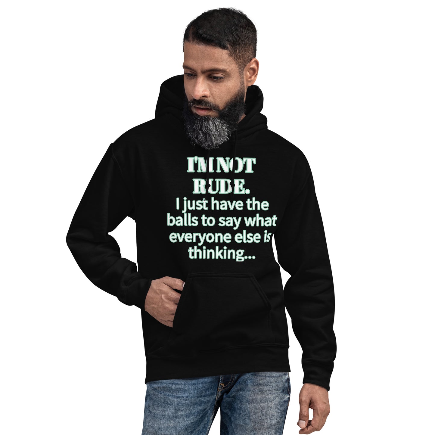 I'M NOT RUDE - Classic Unisex Pullover Hoodie