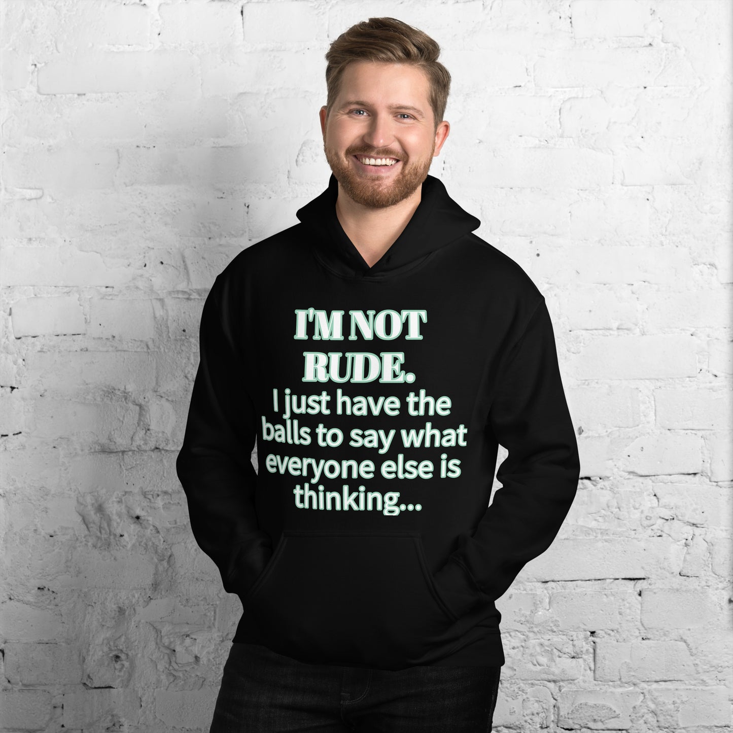 I'M NOT RUDE - Classic Unisex Pullover Hoodie