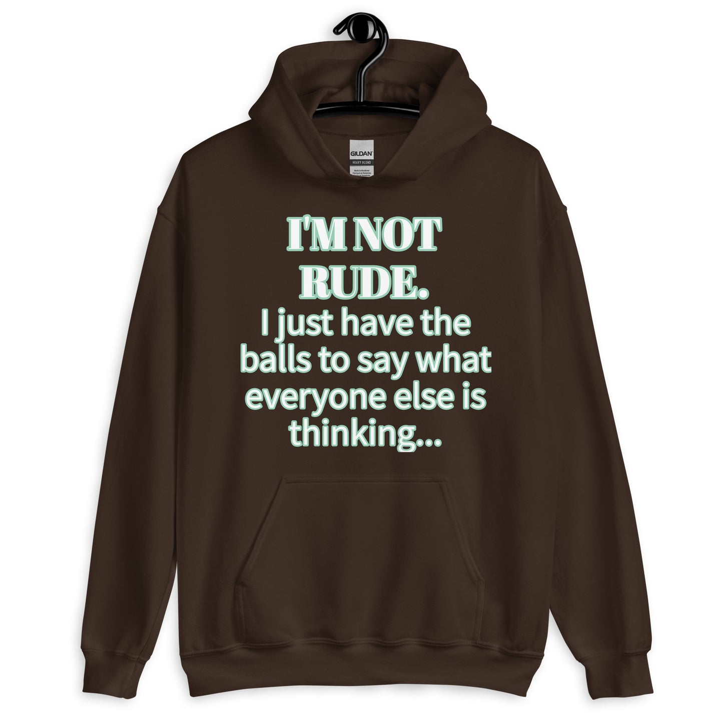 I'M NOT RUDE - Classic Unisex Pullover Hoodie