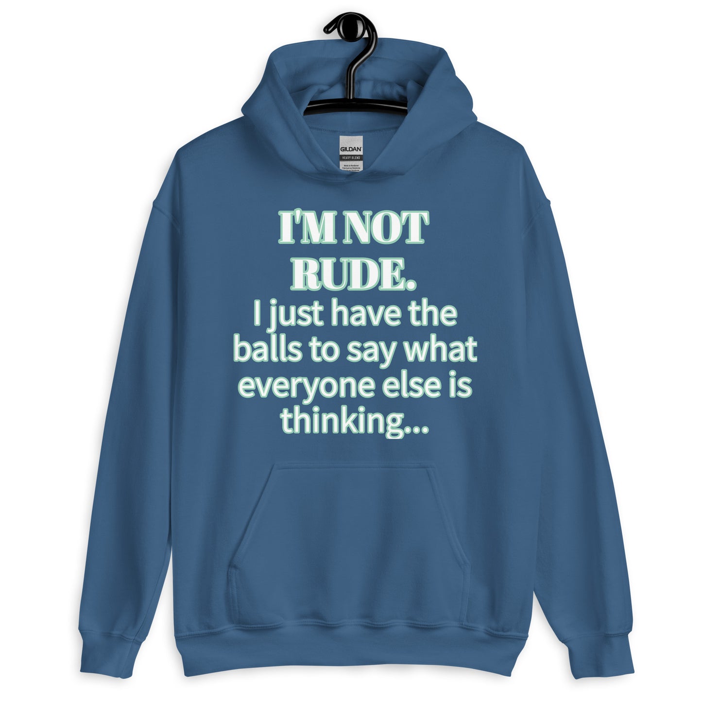 I'M NOT RUDE - Classic Unisex Pullover Hoodie