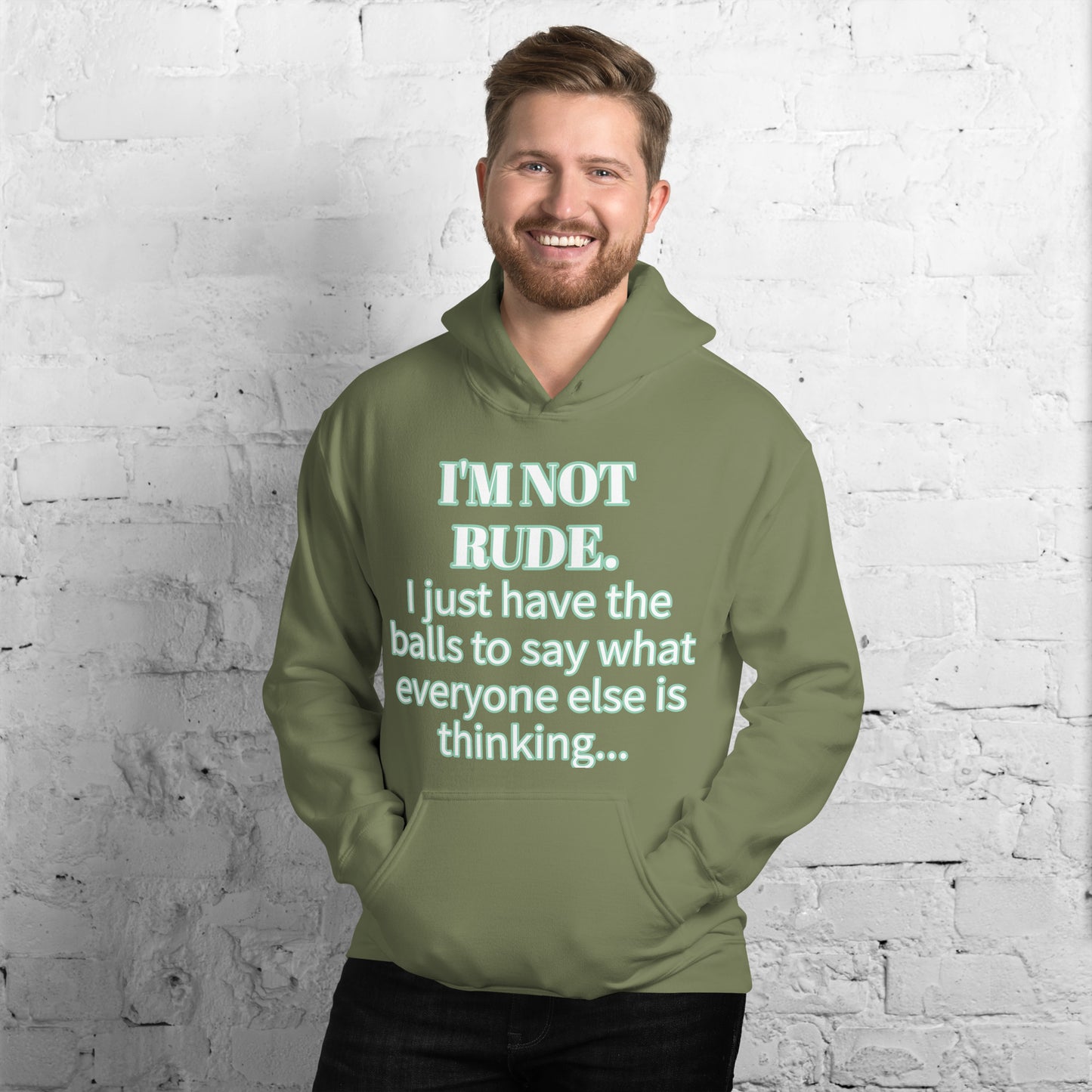 I'M NOT RUDE - Classic Unisex Pullover Hoodie