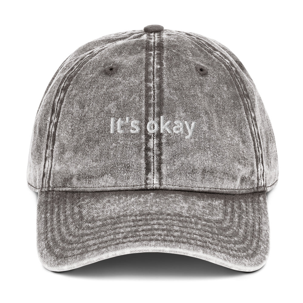 It's okay - Vintage Cotton Twill Cap