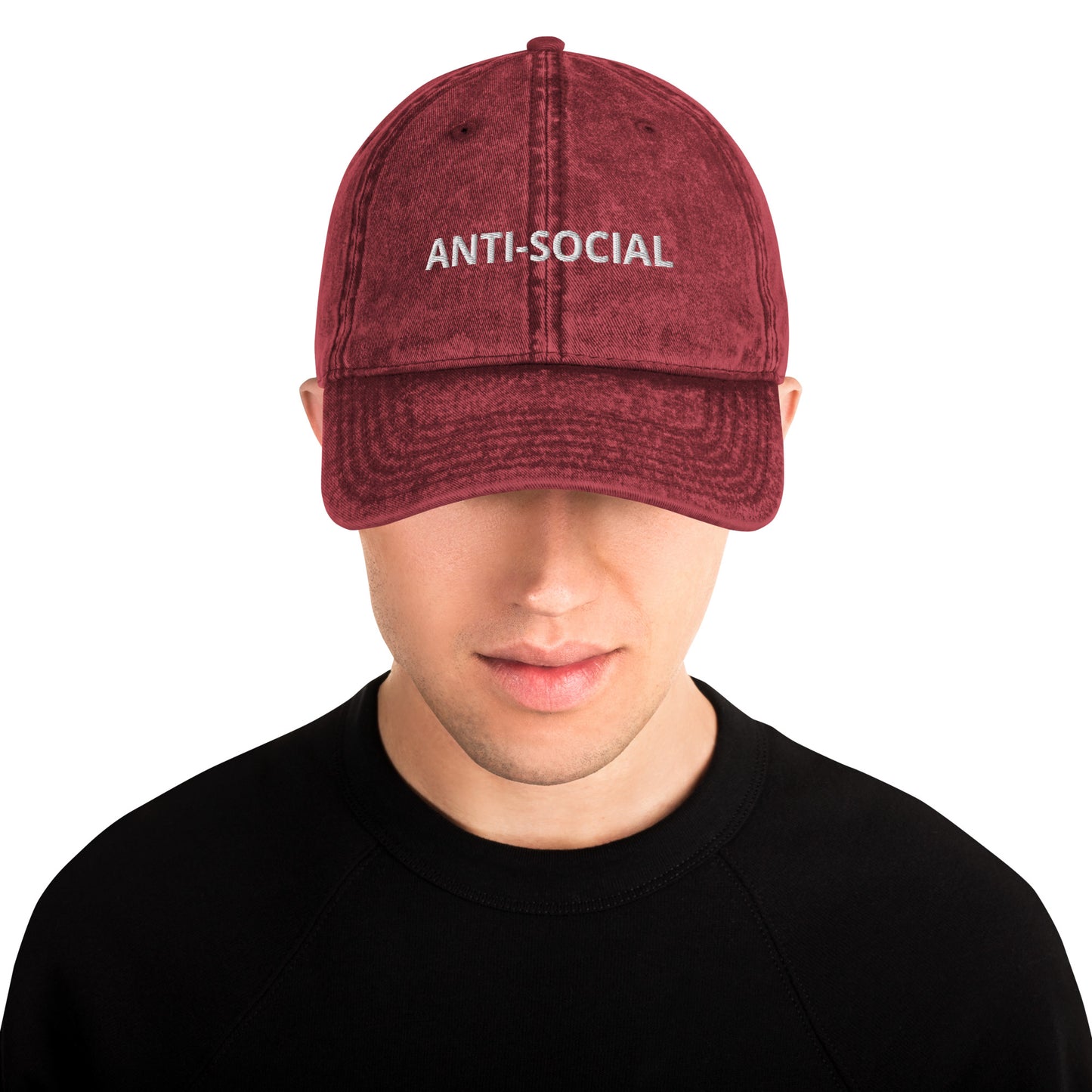 ANTI-SOCIAL - Vintage Cotton Twill Cap