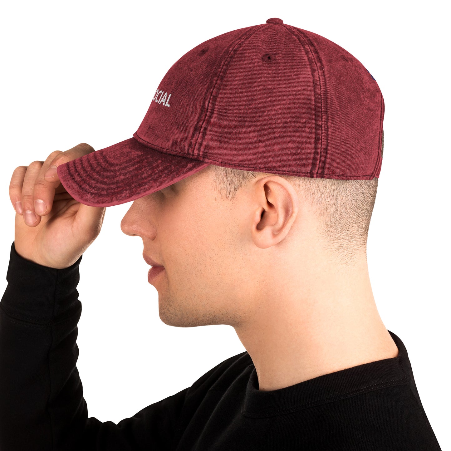 ANTI-SOCIAL - Vintage Cotton Twill Cap