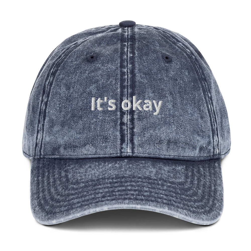 It's okay - Vintage Cotton Twill Cap